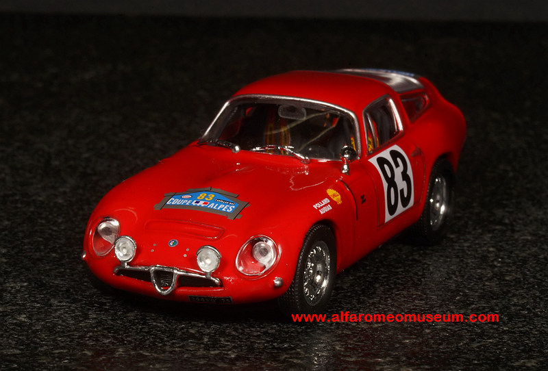 ALFA ROMEO TZ1 N 83 WINNER COUPE DES ALPES 1964 RED  Best-Model 43 ミニカー 価格比較